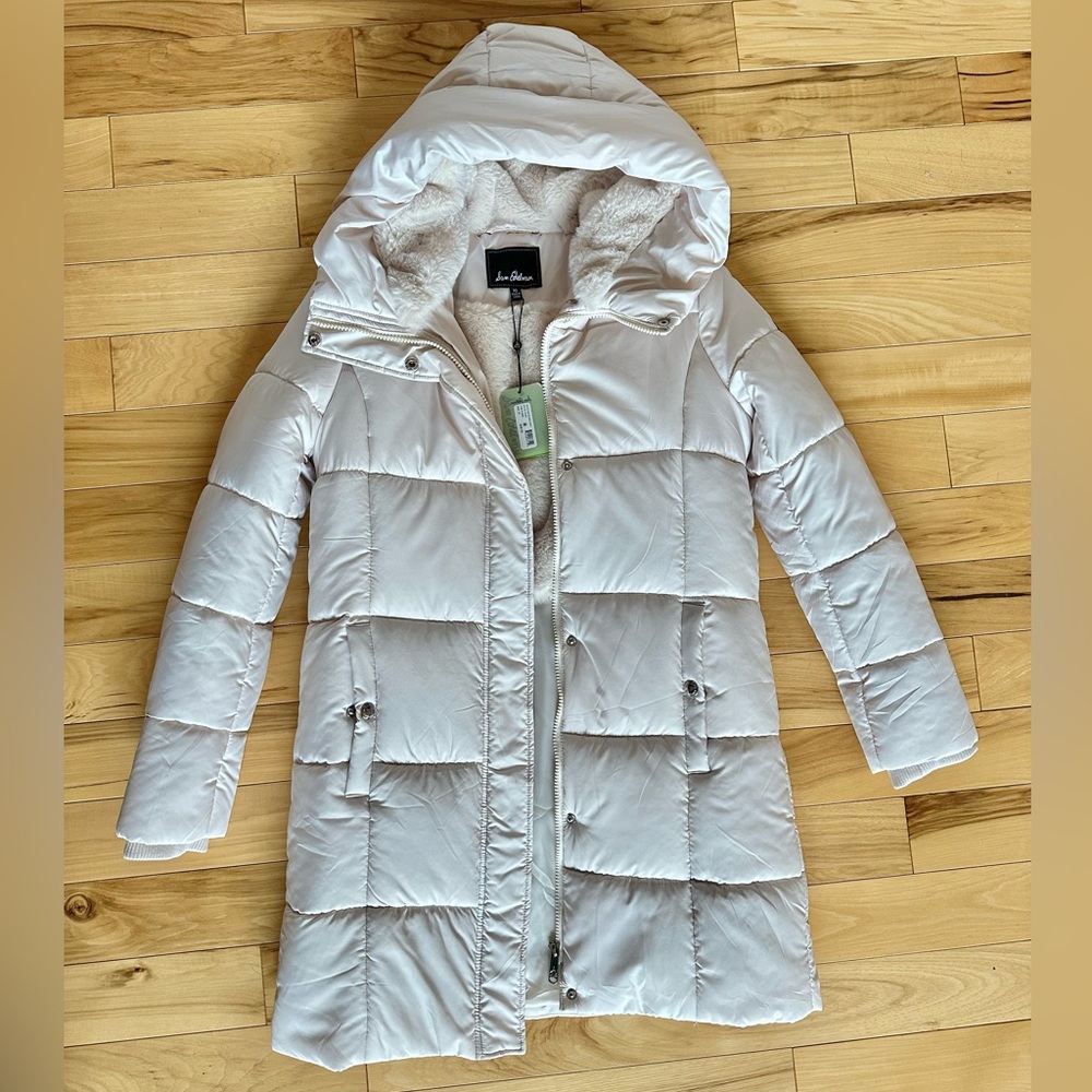 Sam Edelman Hooded Puffer with Plush Faux Fur Lined Jacket